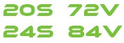 20S 72V - 24S 84V 20S 72V - 24S 84V